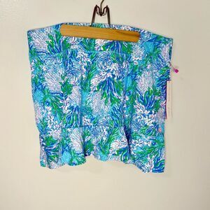 NEW Lilly Pulitzer Zadora High Rise Skort Blue Green Pink | XL